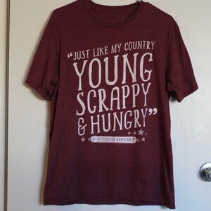 Maroon Hamilton Graphic T-Shirt